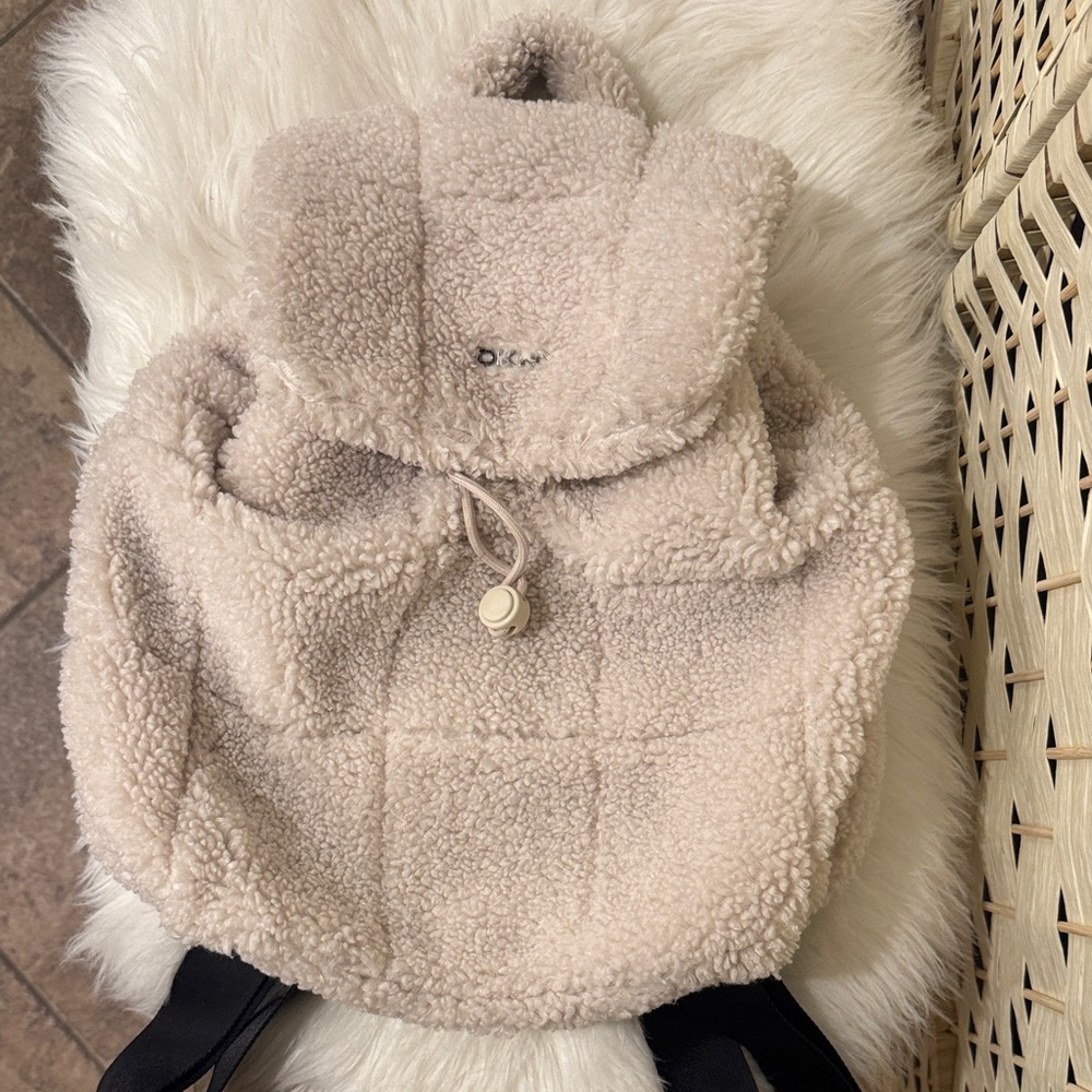 DKNY Cream Sherpa women’s Backpack